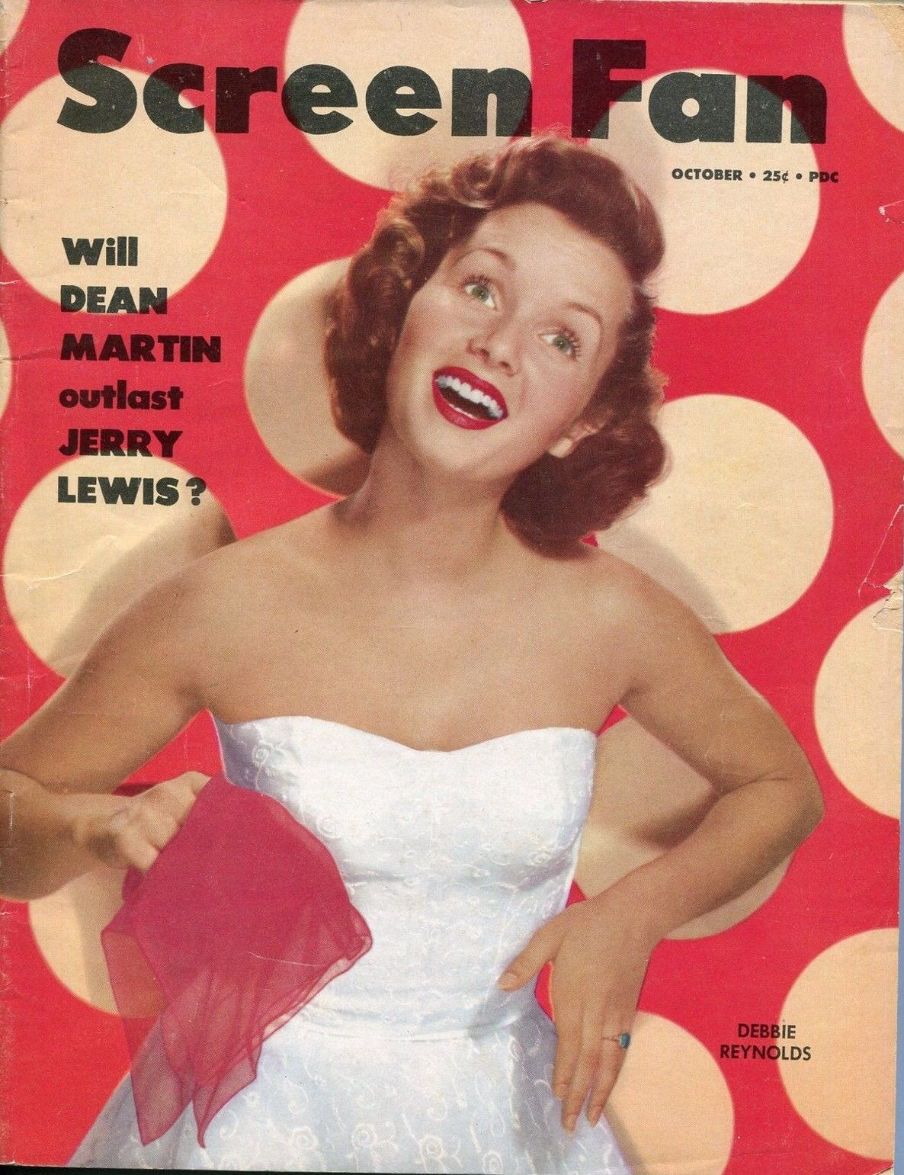 SCREEN FAN magazine side cover  Vol 2 No  3  October 1953