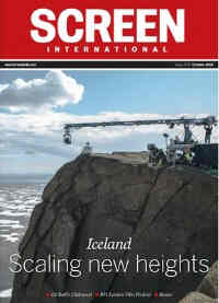 SCREEN INTERNATIONAL magazine side cover October 2014