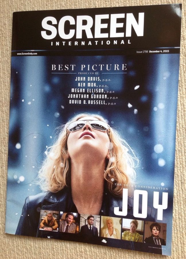 SCREEN INTERNATIONAL magazine side cover Issue 1798 4 December 2015