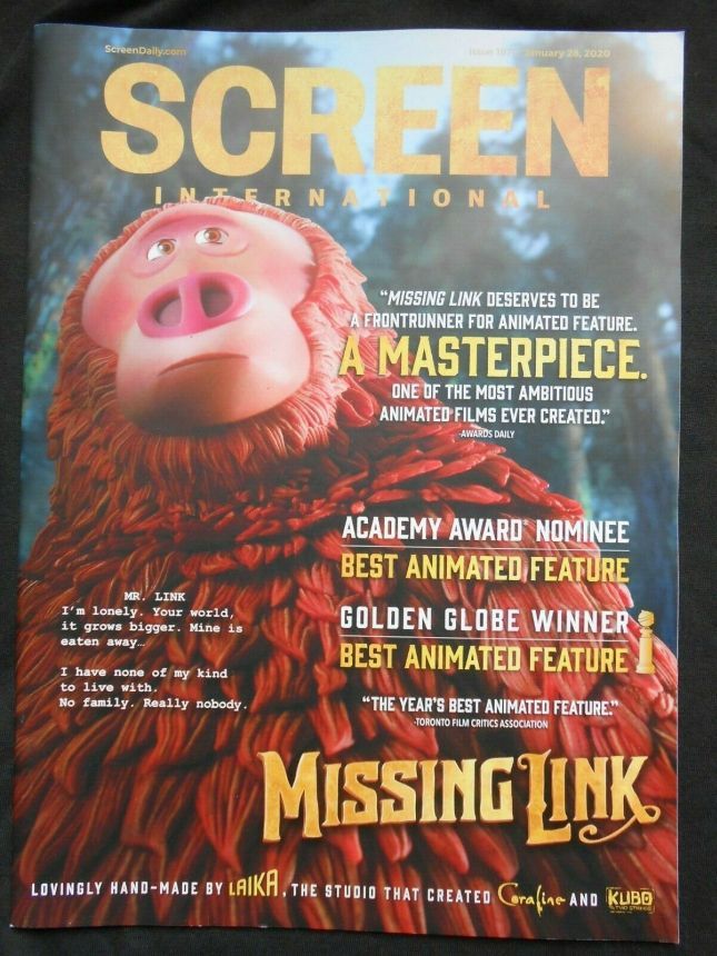 SCREEN INTERNATIONAL magazine side cover Issue 1879 28 January 2020