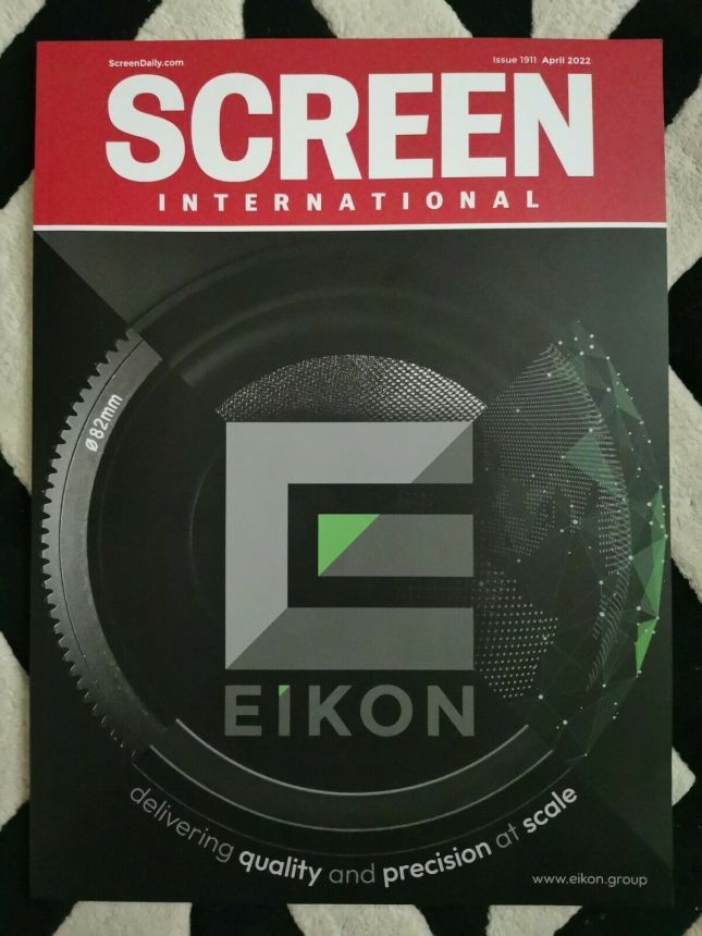 SCREEN INTERNATIONAL magazine side cover Issue 1911  April 2022