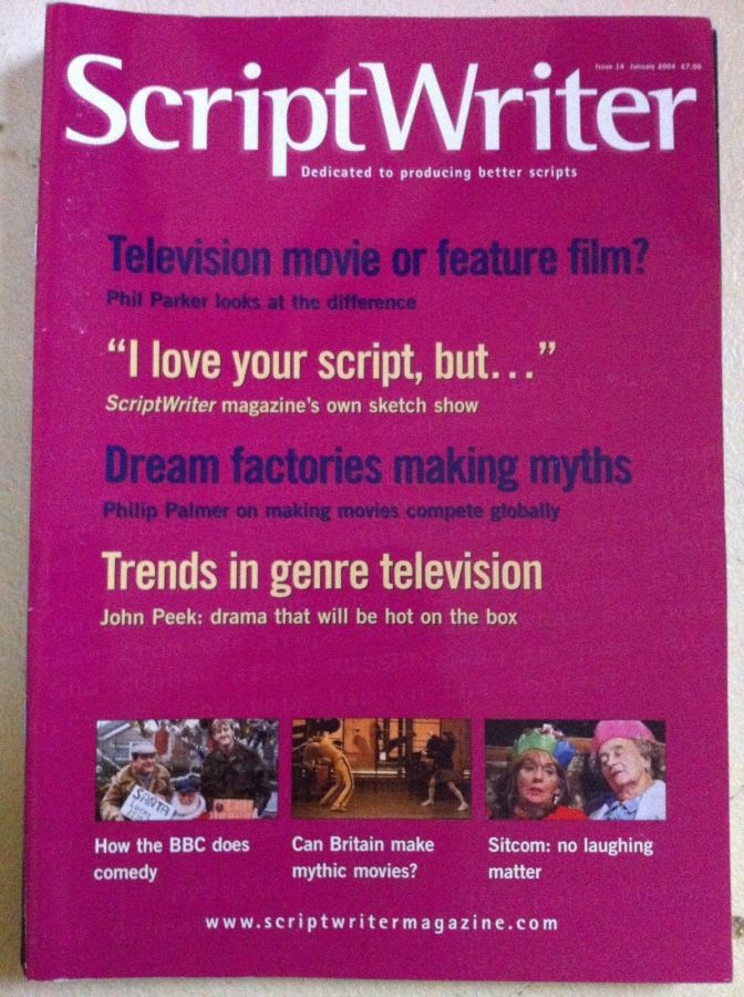 SCRIPTWRITER magazine side cover Issue 14 January 2004
