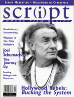 SCRIPT magazine cover Issue 21 May/June 2000