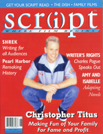 SCRIPT magazine cover Issue 27 May/June 2001