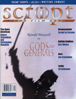 SCRIPT magazine cover Issue 38 March/April 2003