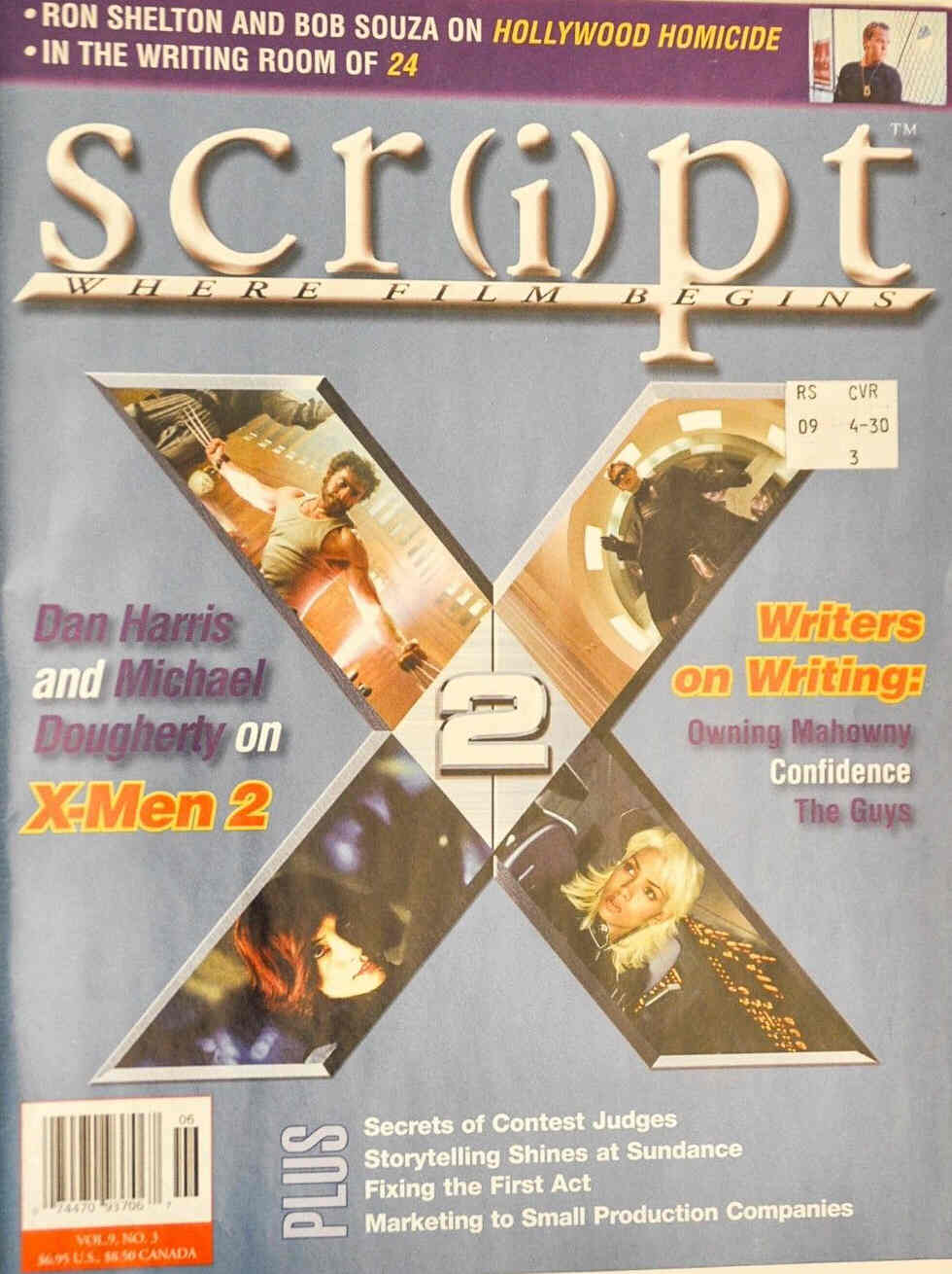 SCRIPT magazine cover Issue 39 May/June 2003