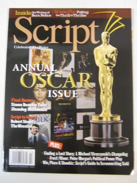 SCRIPT magazine cover January/February 2009