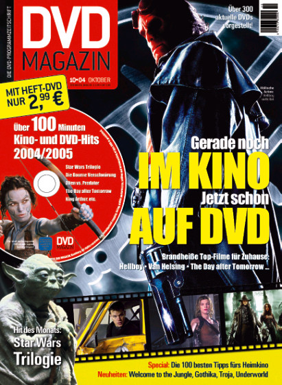 SCREEN BLURAY DVD magazine cover October 2004