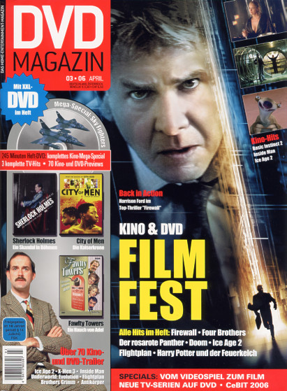 SCREEN BLURAY DVD magazine side cover April 2006