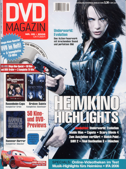 SCREEN BLURAY DVD magazine cover October 2006