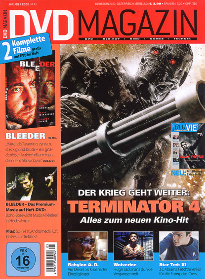SCREEN BLURAY DVD magazine side cover May 2009
