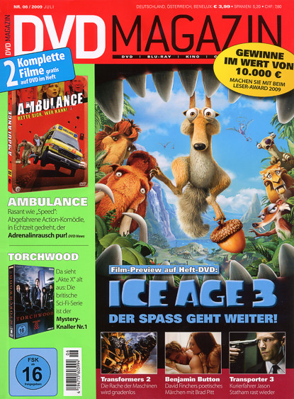 SCREEN BLURAY DVD magazine side cover July 2009