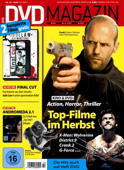 SCREEN BLURAY DVD magazine cover October 2009