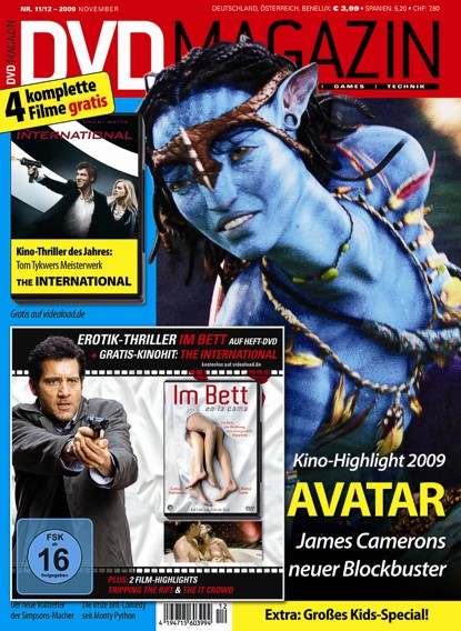SCREEN BLURAY DVD magazine cover November 2009