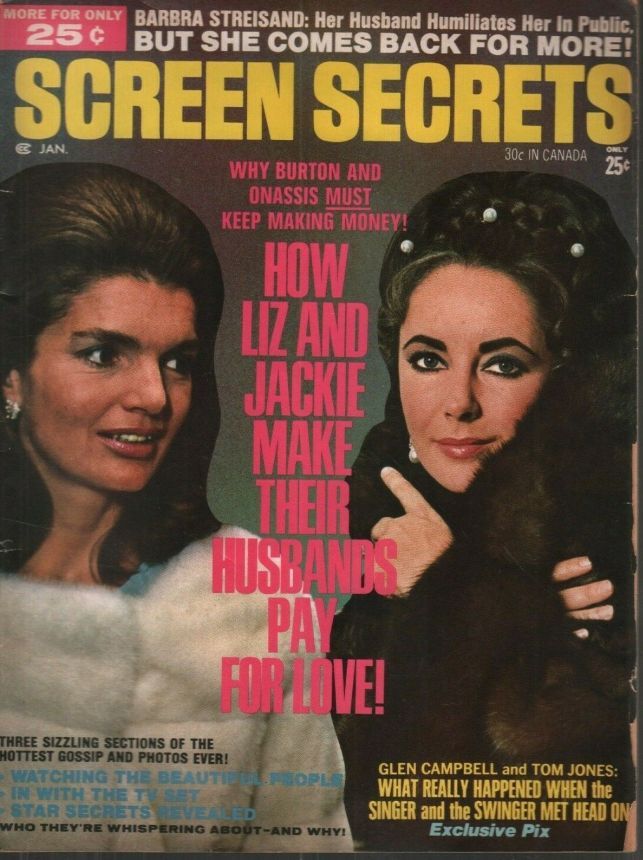 SCREEN SECRETS (70s) magazine side cover  January 1970