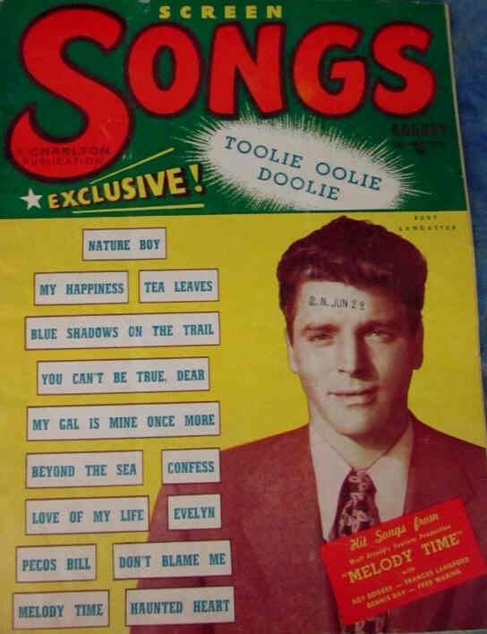 SCREEN SONGS magazine cover  Vol 3 # 8 August 1948