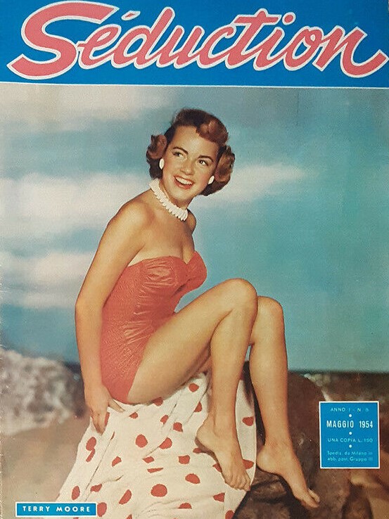 SEDUCTION (ITALY) magazine side cover Issue 5 May 1954