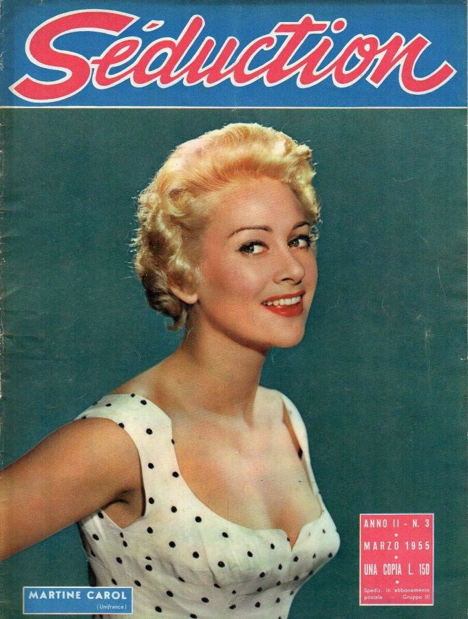 SEDUCTION (ITALY) magazine side cover Issue 3  March 1955