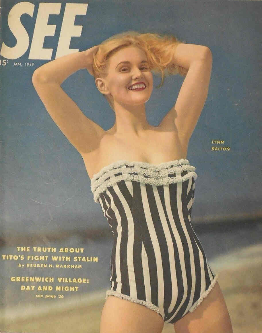 SEE (40s-50s) magazine side cover January 1949