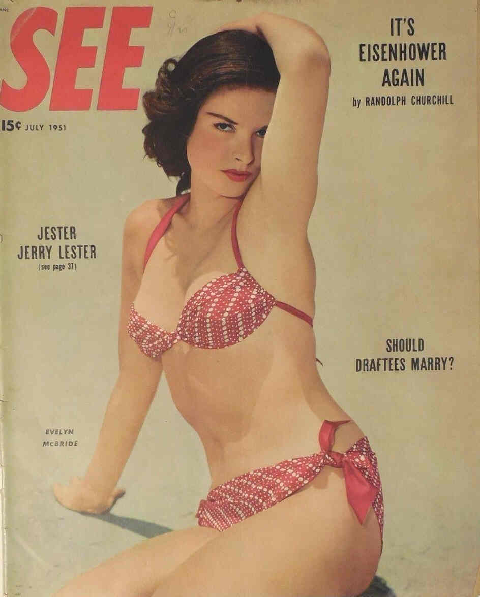 SEE (40s-50s) magazine side cover July 1951