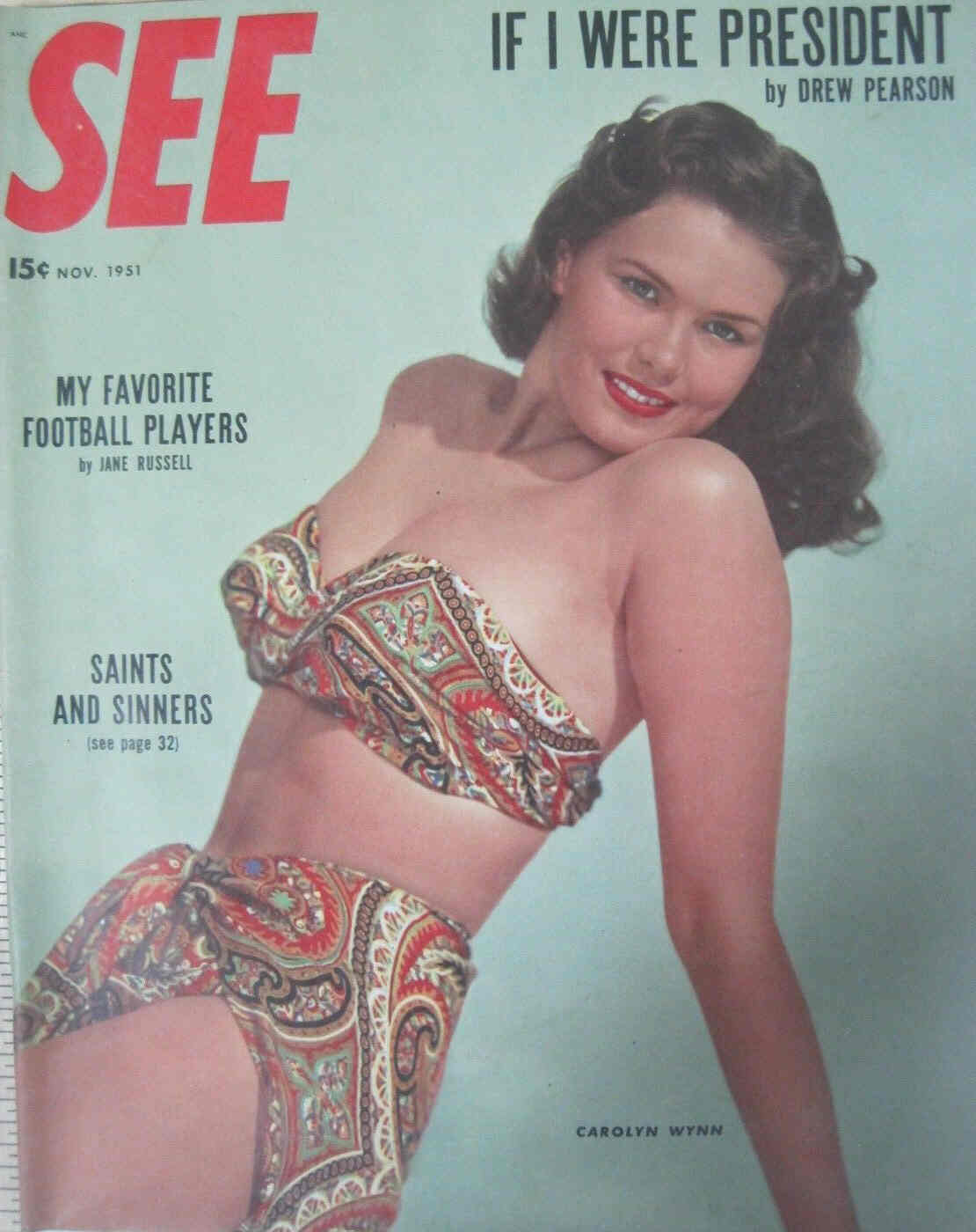 SEE (40s-50s) magazine side cover November 1951