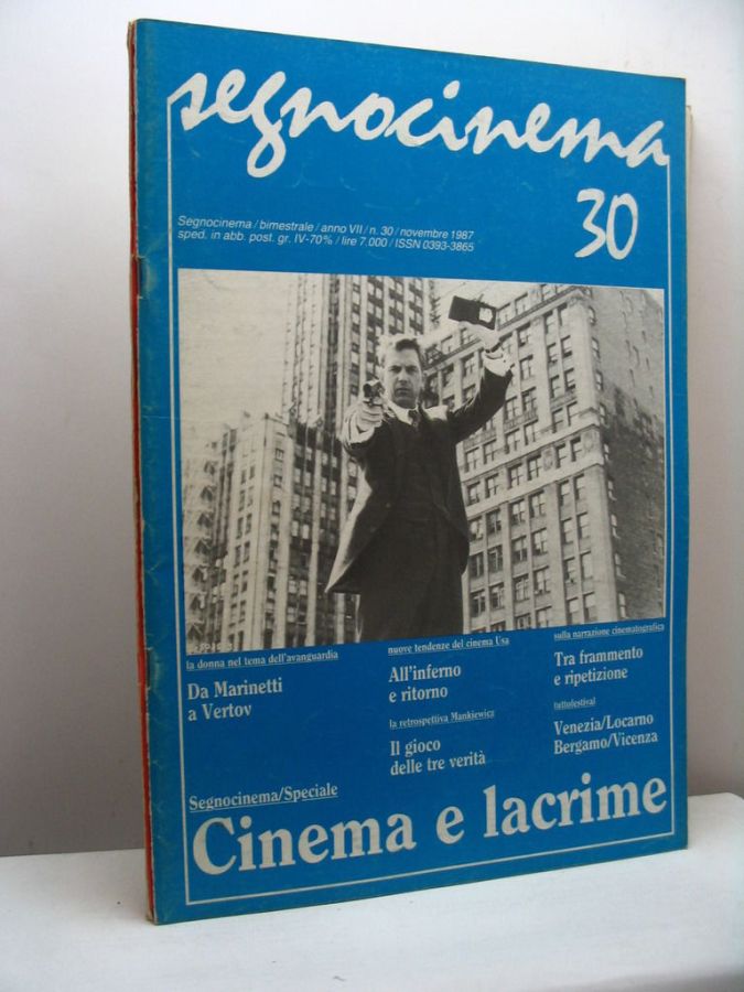 SEGNOCINEMA magazine cover Issue 30  November 1987