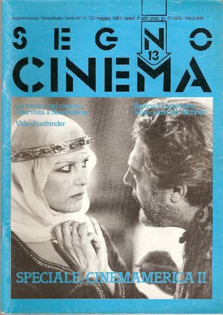 SEGNOCINEMA magazine side cover Issue 13 May 1984