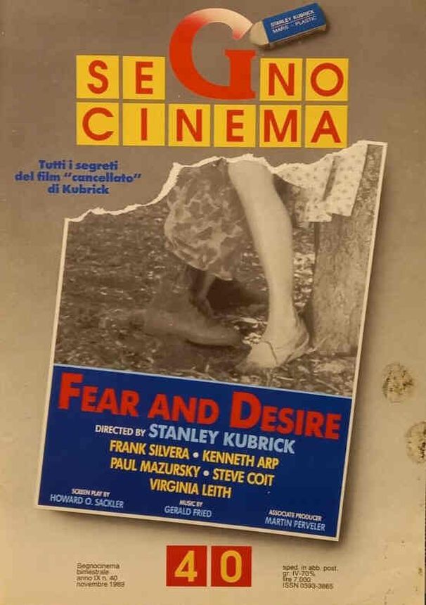 SEGNOCINEMA magazine side cover Issue 40 November 1989