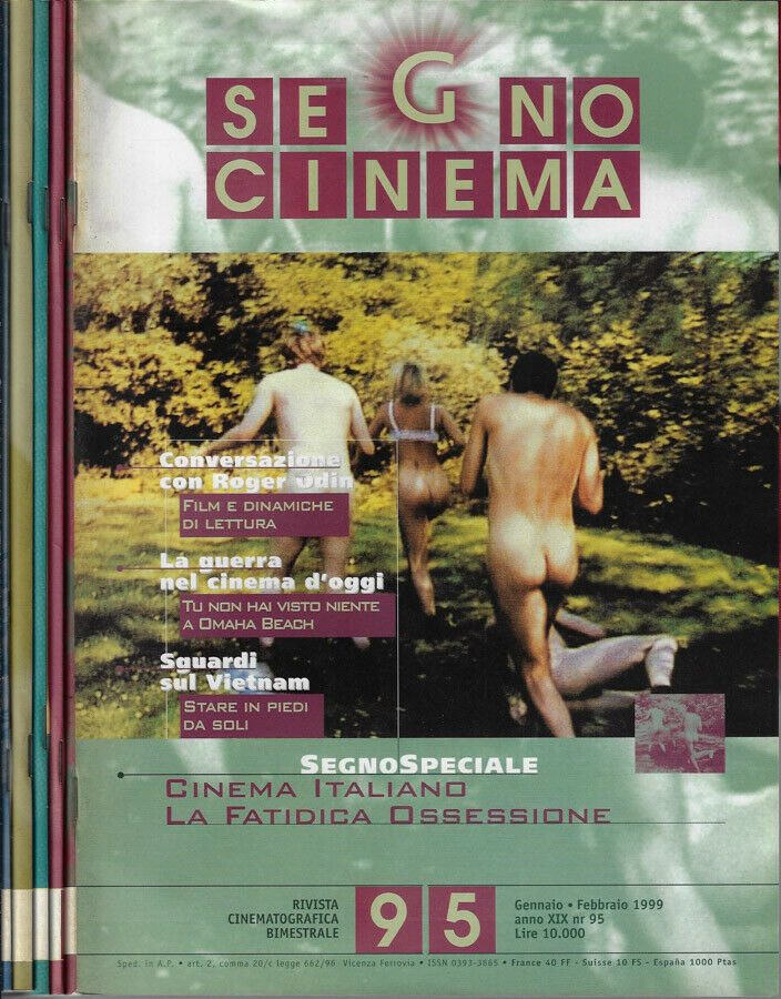 SEGNOCINEMA magazine side cover Issue 95 January/February 1999
