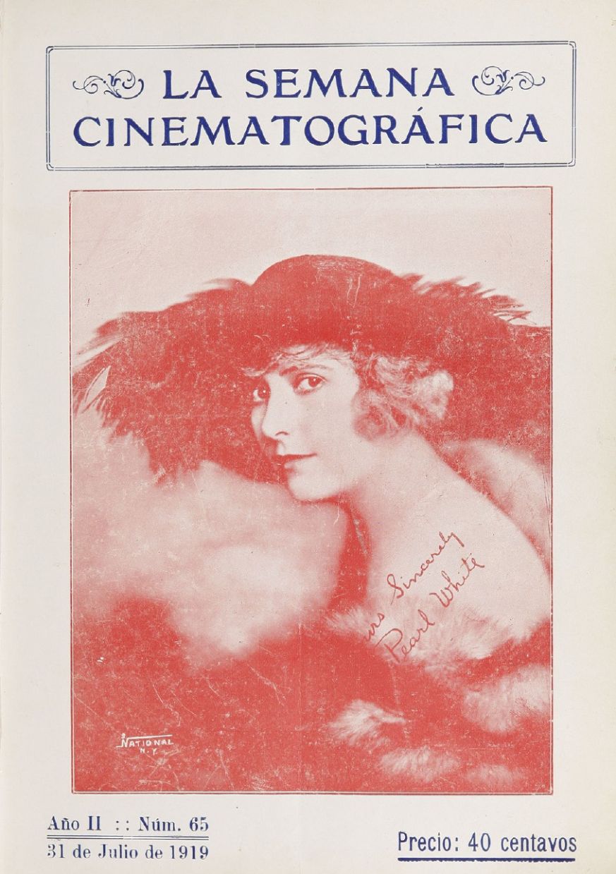 SEMANA CINEMATOGRAFICA | LA magazine side cover  Vol 2 No  65 31 July 1919