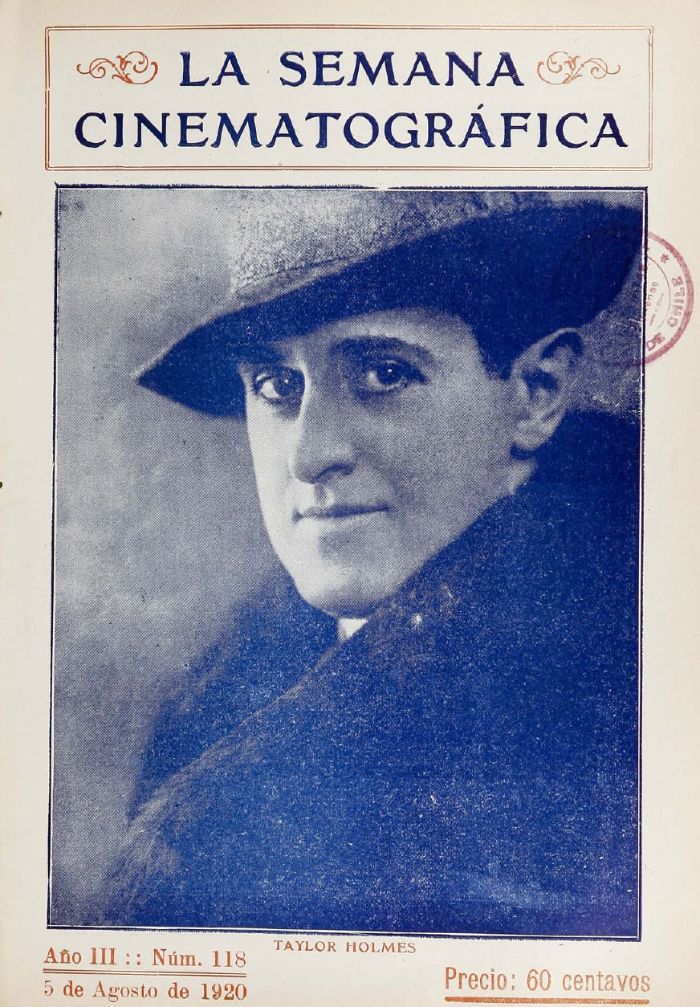 SEMANA CINEMATOGRAFICA | LA magazine side cover  Vol 3 No  118 5 August 1920