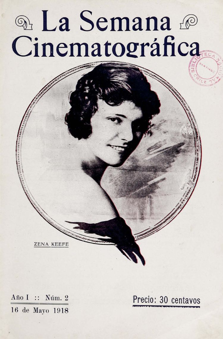 SEMANA CINEMATOGRAFICA | LA magazine side cover  Vol 1 No  2 16 May 1918