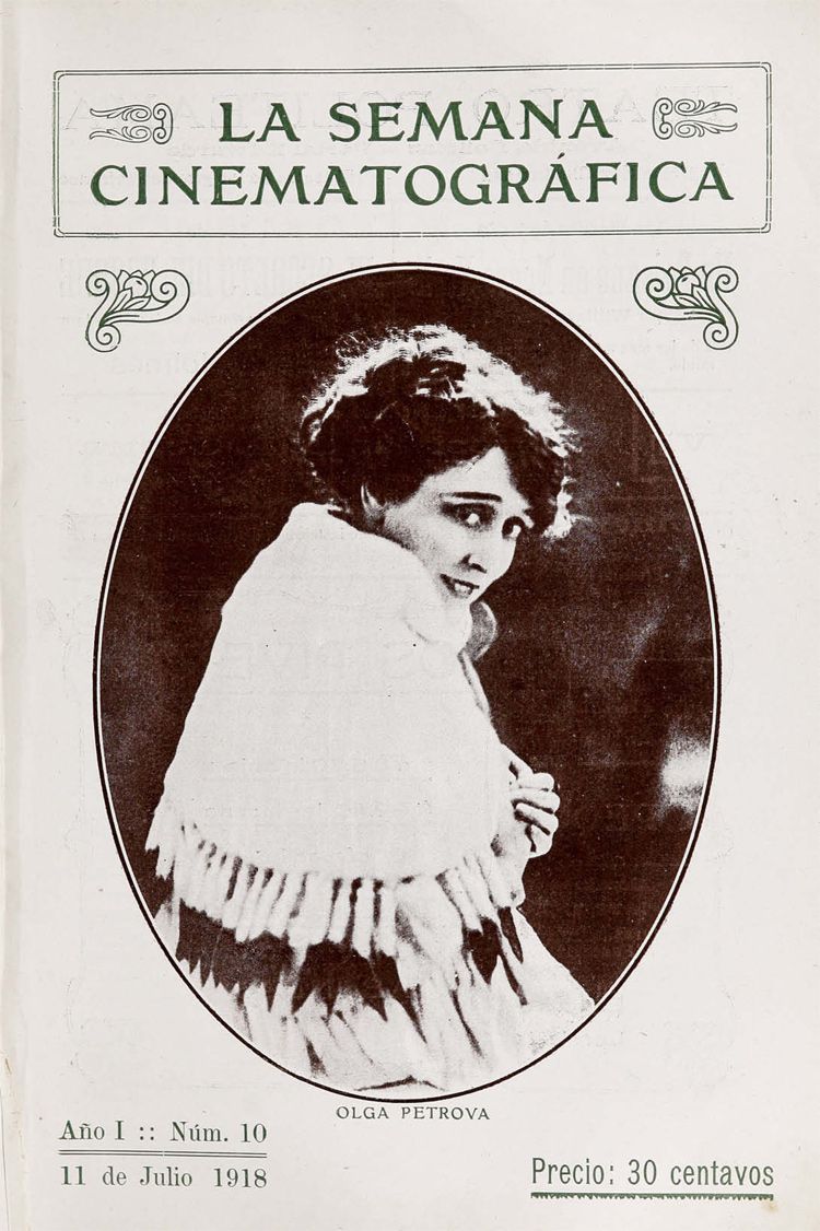 SEMANA CINEMATOGRAFICA | LA magazine side cover  Vol 1 No  10 11 July 1918