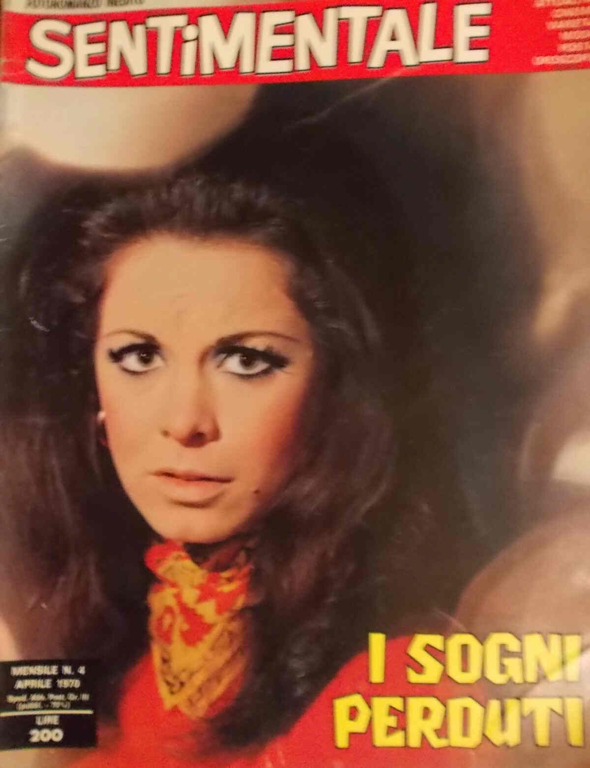 SENTIMENTALE magazine cover April 1970