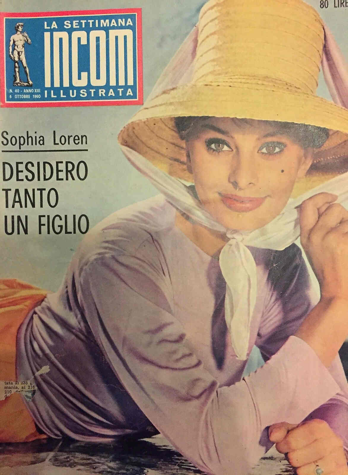 SETTIMANA INCOM magazine cover Issue 40 6 October 1960