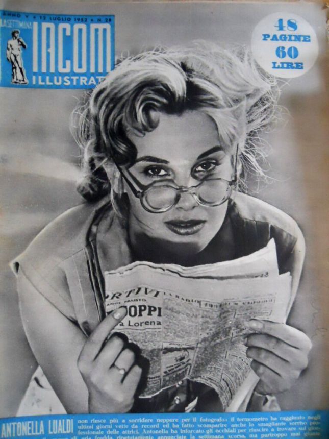 SETTIMANA INCOM magazine cover Issue 28 12 July 1952