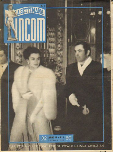 SETTIMANA INCOM magazine cover Issue 1 1 January 1949
