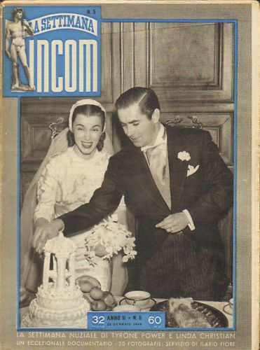SETTIMANA INCOM magazine cover 29 January 1949
