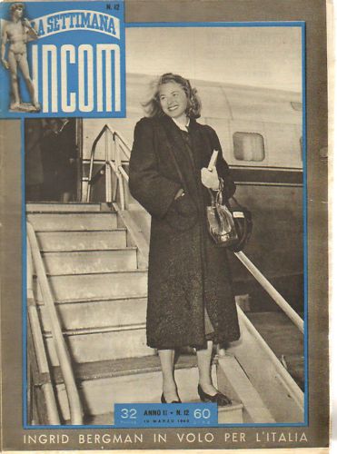 SETTIMANA INCOM magazine cover Issue 12 19 March 1949