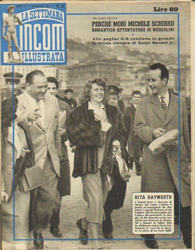 SETTIMANA INCOM magazine cover Issue 10 10 March 1951
