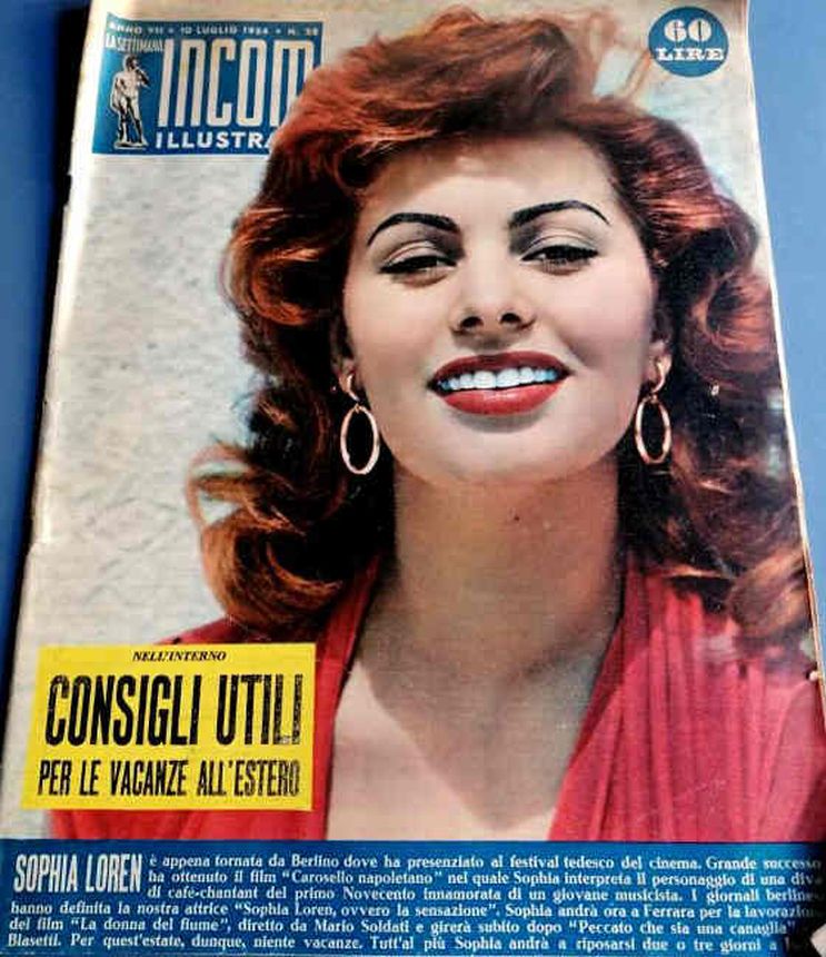 SETTIMANA INCOM magazine cover 10 July 1954