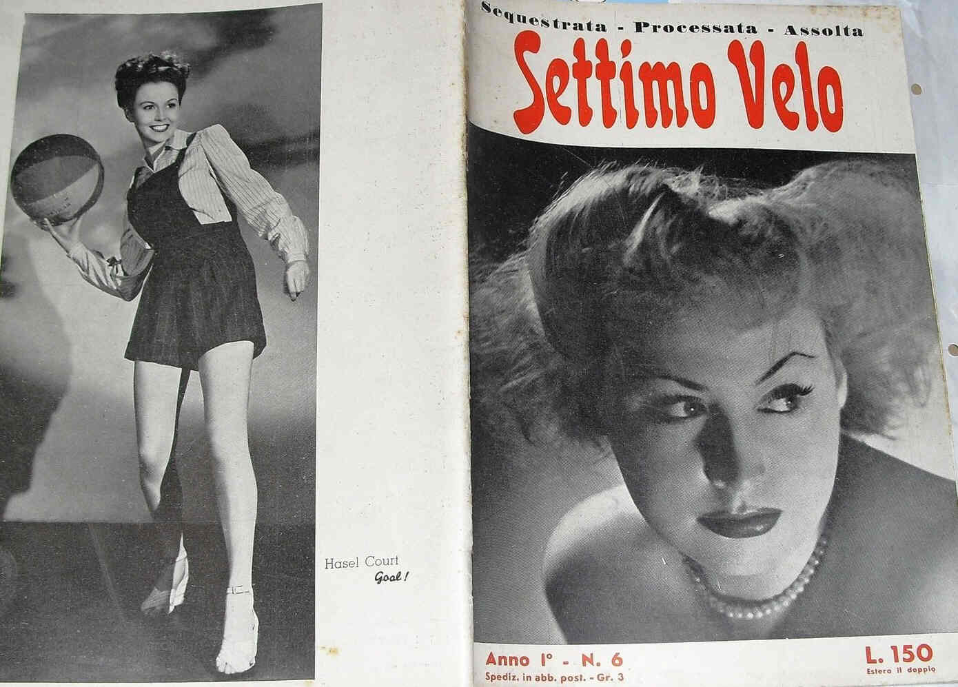 SETTIMO VELO magazine cover Issue 6  1949