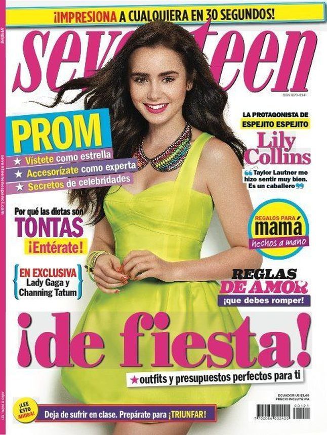 SEVENTEEN ECUADOR magazine side cover  May 2012