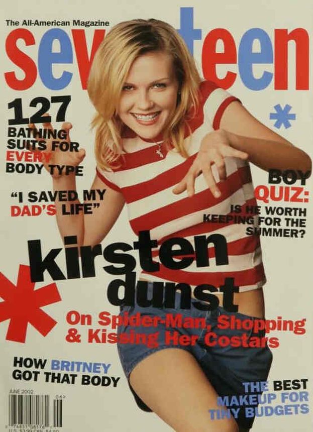 SEVENTEEN magazine side cover  June 2002