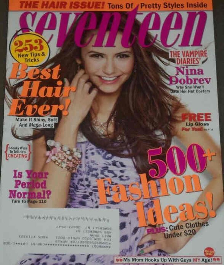 SEVENTEEN magazine cover  April 2010