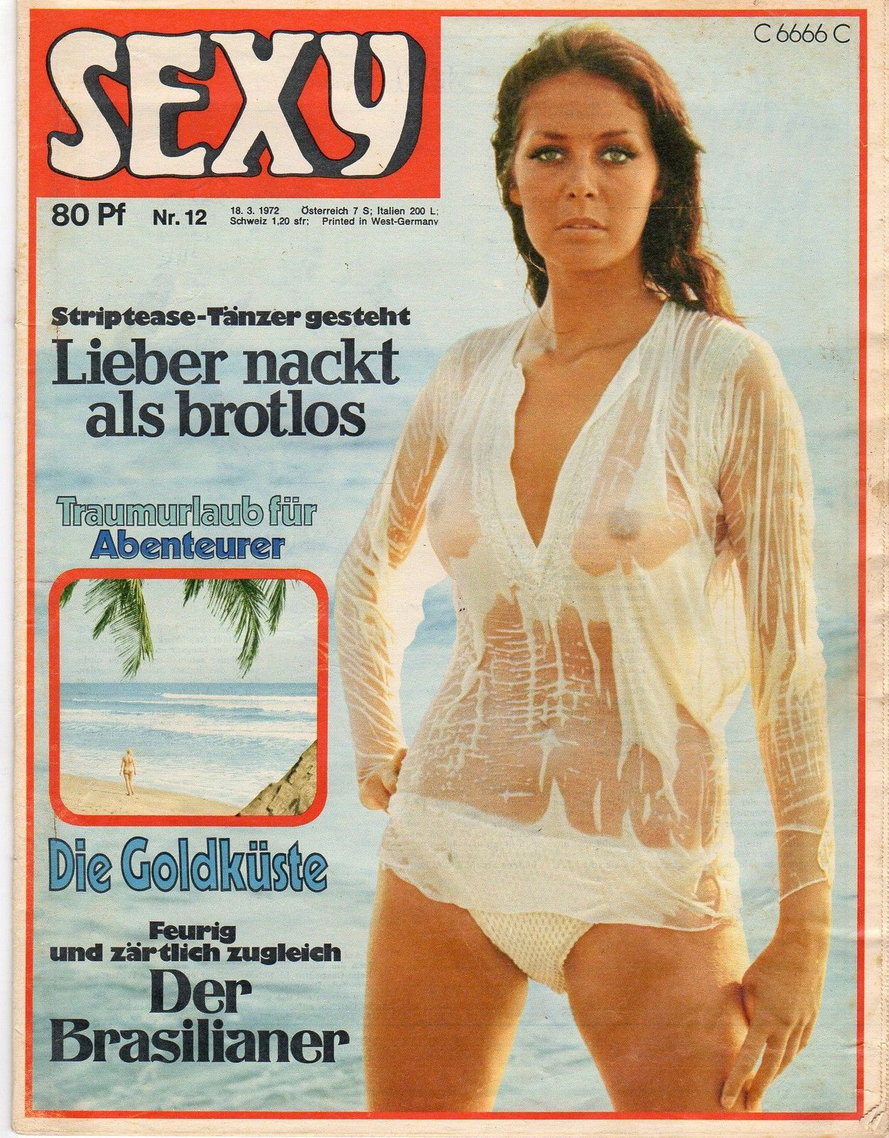 SEXY magazine side cover Issue 12 18 March 1972