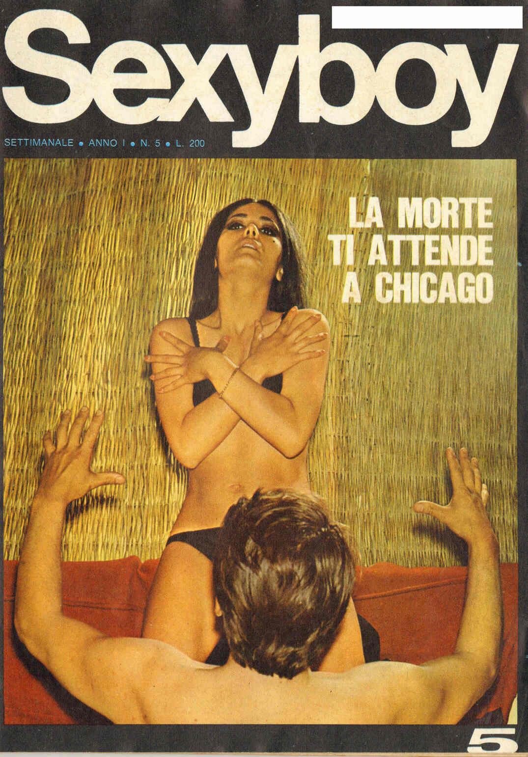 SEXYBOY magazine side cover Issue 5  1960