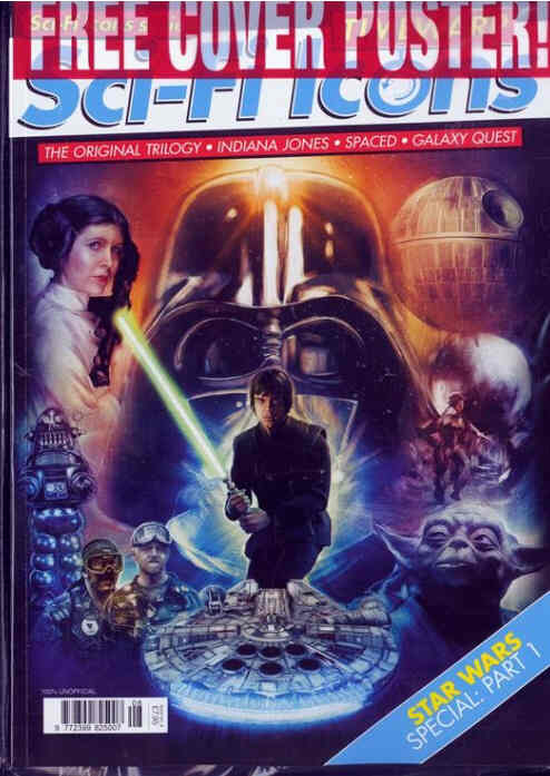 SCI-FI ICONS magazine side cover Issue 8  November 2017