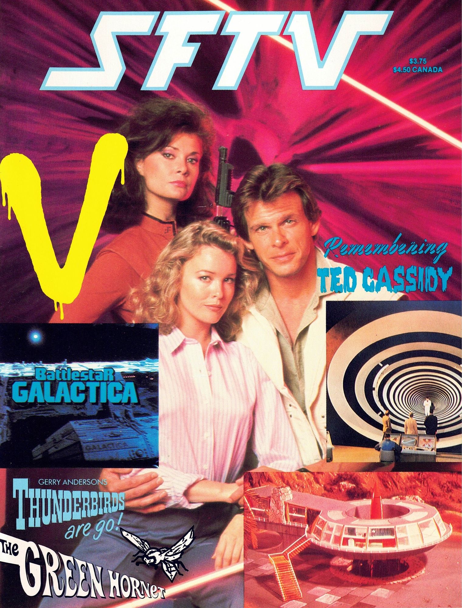 SFTV magazine side cover Issue 1  December 1984