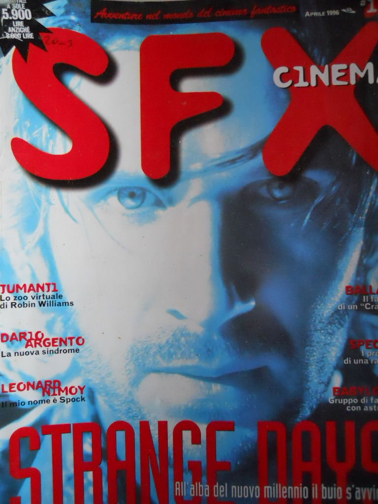 CINEMA SFX magazine cover Issue 1 April 1996